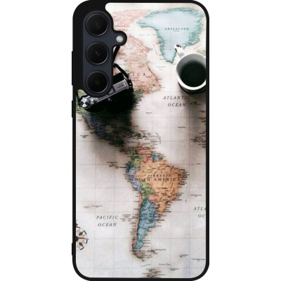 Samsung Galaxy A56 Case Hülle - Silikon schwarz Travel 01