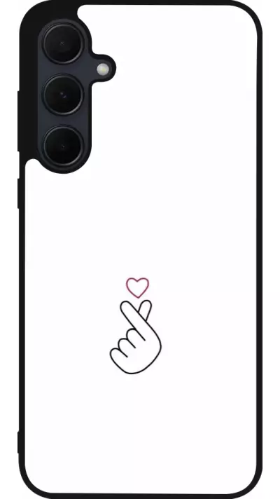 Coque Samsung Galaxy A56 - Silicone rigide noir Valentine 2024 heat by Millennials