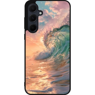 Samsung Galaxy A56 Case Hülle - Silikon schwarz Wave Sunset