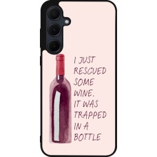 Coque Samsung Galaxy A56 - Silicone rigide noir I just rescued some wine