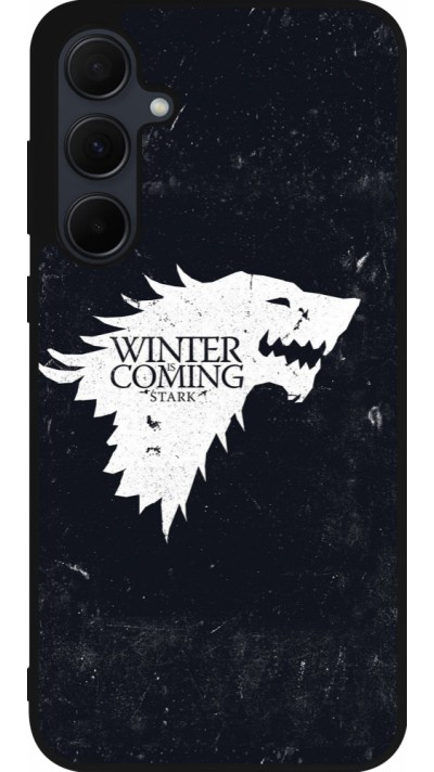 Coque Samsung Galaxy A56 - Silicone rigide noir Winter is coming Stark
