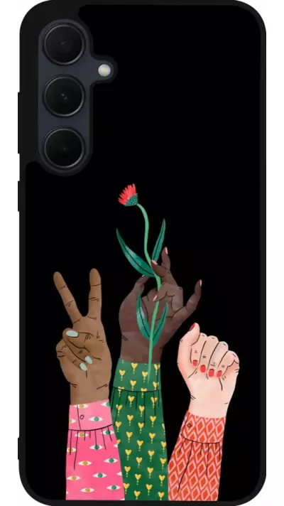 Coque Samsung Galaxy A56 - Silicone rigide noir Womens day 2026 2