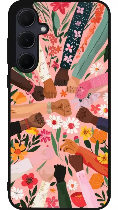 Coque Samsung Galaxy A56 - Silicone rigide noir Womens day 2026 8