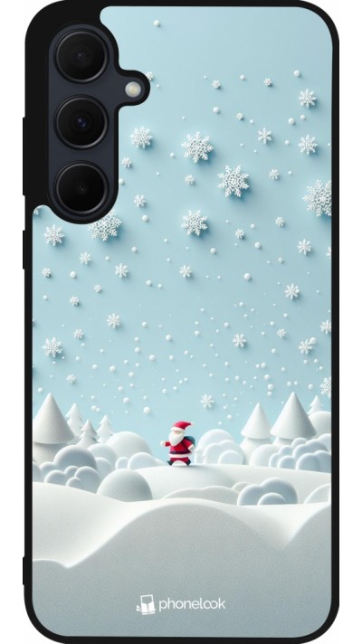 Samsung Galaxy A56 Case Hülle - Silikon schwarz Weihnachten 2023 Kleiner Vater Schneeflocke