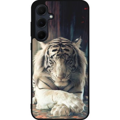 Samsung Galaxy A56 Case Hülle - Silikon schwarz Zen Tiger