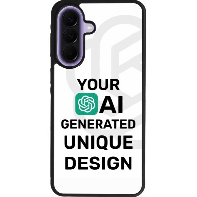 Coque Samsung Galaxy A57 5G - Silicone rigide noir Unique au monde générée par intelligence artificielle (AI) avec vos idées