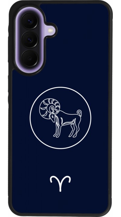 Samsung Galaxy A57 5G Case Hülle - Silikon schwarz Astrologie Widder