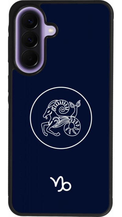 Samsung Galaxy A57 5G Case Hülle - Silikon schwarz Astrologie Steinbock