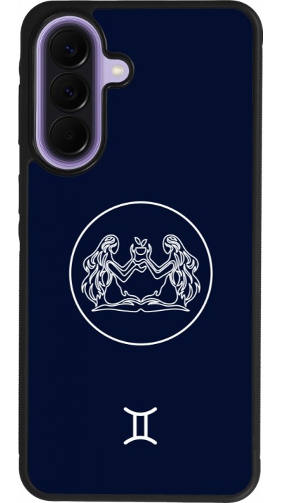 Samsung Galaxy A57 5G Case Hülle - Silikon schwarz Astrologie Zwillinge