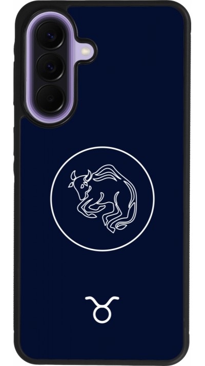 Samsung Galaxy A57 5G Case Hülle - Silikon schwarz Astrologie Stier