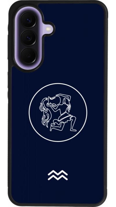 Samsung Galaxy A57 5G Case Hülle - Silikon schwarz Astrologie Wassermann