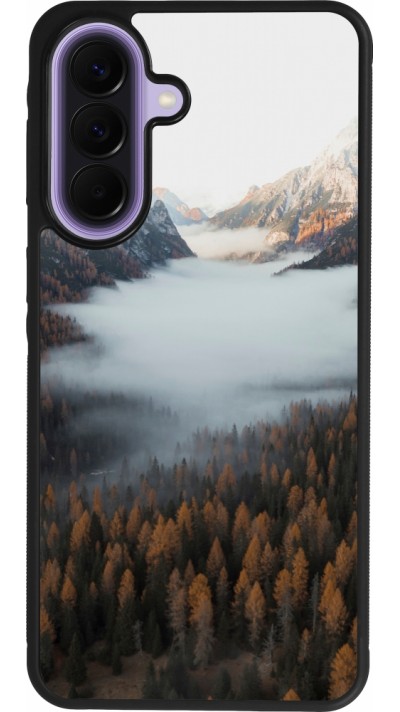 Samsung Galaxy A57 5G Case Hülle - Silikon schwarz Autumn 22 forest lanscape
