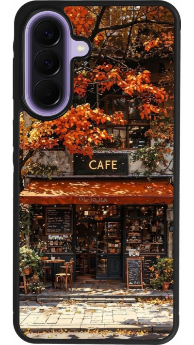 Samsung Galaxy A57 5G Case Hülle - Silikon schwarz Autumn 25 Coffee shop
