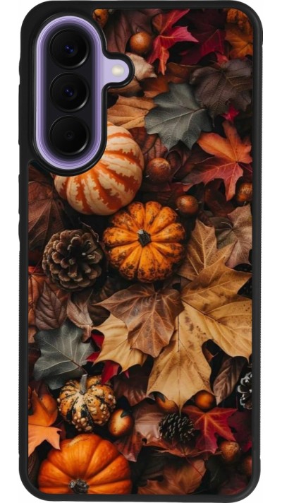Samsung Galaxy A57 5G Case Hülle - Silikon schwarz Autumn 25 Pumpkin
