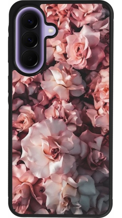 Samsung Galaxy A57 5G Case Hülle - Silikon schwarz Beautiful Roses