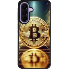 Coque Samsung Galaxy A57 5G - Silicone rigide noir Bitcoin Standing
