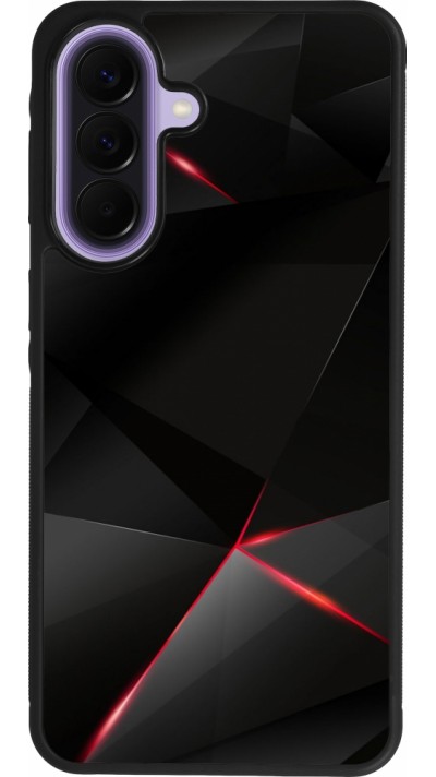 Samsung Galaxy A57 5G Case Hülle - Silikon schwarz Black Red Lines