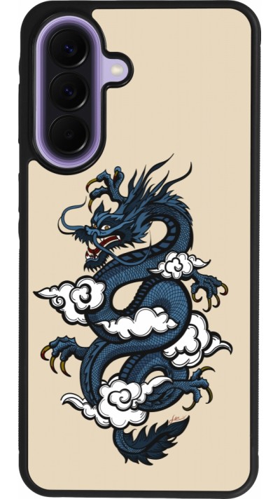 Samsung Galaxy A57 5G Case Hülle - Silikon schwarz Blue Dragon Tattoo