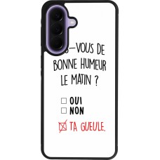 Samsung Galaxy A57 5G Case Hülle - Silikon schwarz Bonne humeur matin