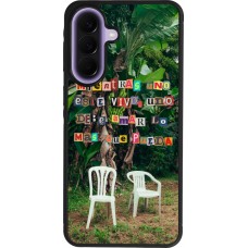 Samsung Galaxy A57 5G Case Hülle - Silikon schwarz Chairs DTMF