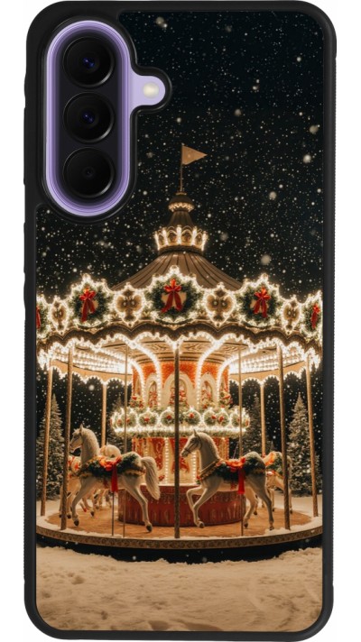 Samsung Galaxy A57 5G Case Hülle - Silikon schwarz Christmas 25 Carousel