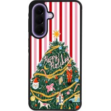 Samsung Galaxy A57 5G Case Hülle - Silikon schwarz Christmas 25 Happy Holiday