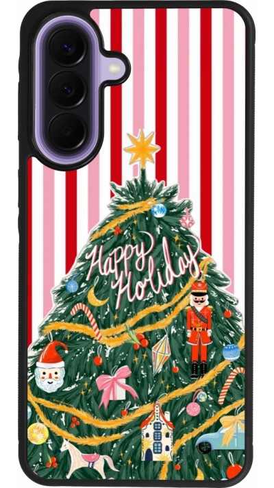 Samsung Galaxy A57 5G Case Hülle - Silikon schwarz Christmas 25 Happy Holiday