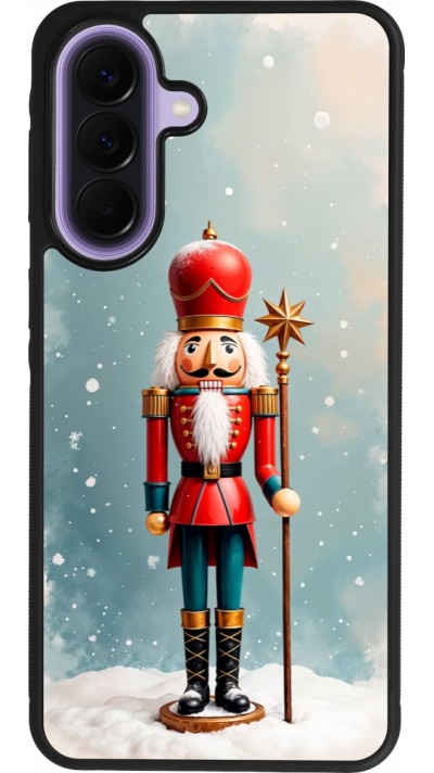 Samsung Galaxy A57 5G Case Hülle - Silikon schwarz Christmas 25 Nutcracker Snow