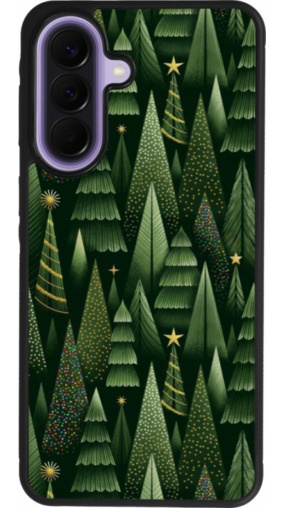 Samsung Galaxy A57 5G Case Hülle - Silikon schwarz Christmas 25 Pattern Xmas Tree