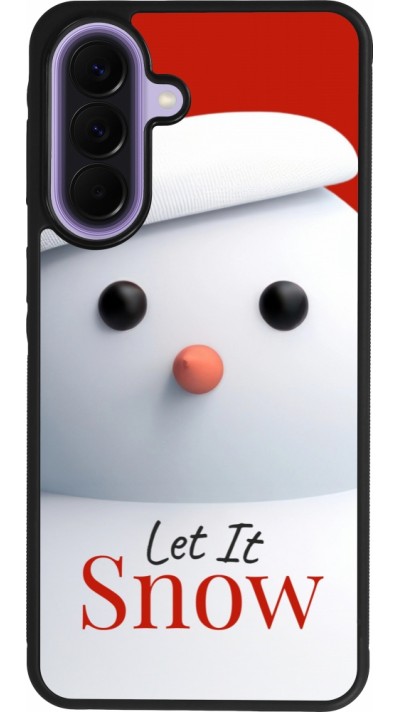 Samsung Galaxy A57 5G Case Hülle - Silikon schwarz Christmas 25 Xmas Snowman