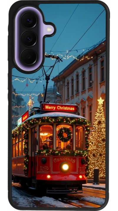 Samsung Galaxy A57 5G Case Hülle - Silikon schwarz Christmas 25 Xmas Train