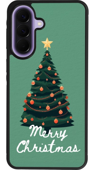 Samsung Galaxy A57 5G Case Hülle - Silikon schwarz Christmas 25 Xmas Tree