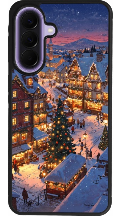 Samsung Galaxy A57 5G Case Hülle - Silikon schwarz Christmas 25 Xmas Village