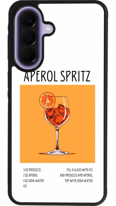 Samsung Galaxy A57 5G Case Hülle - Silikon schwarz Cocktail Rezept Aperol Spritz