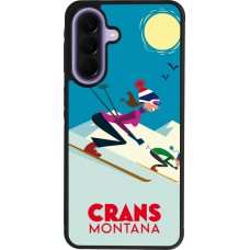 Samsung Galaxy A57 5G Case Hülle - Silikon schwarz Crans-Montana Ski Downhill