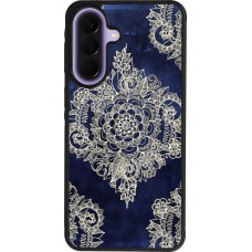 Samsung Galaxy A57 5G Case Hülle - Silikon schwarz Cream Flower Moroccan