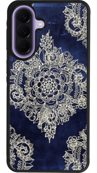 Samsung Galaxy A57 5G Case Hülle - Silikon schwarz Cream Flower Moroccan