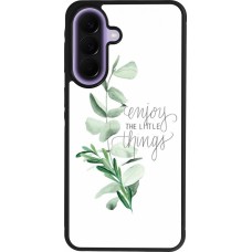 Samsung Galaxy A57 5G Case Hülle - Silikon schwarz Enjoy the little things