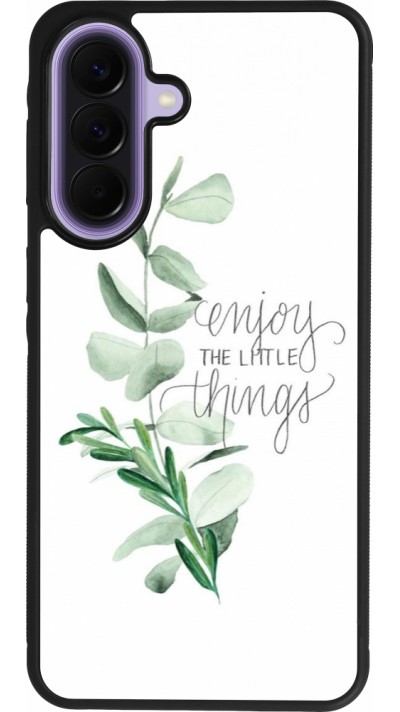 Samsung Galaxy A57 5G Case Hülle - Silikon schwarz Enjoy the little things