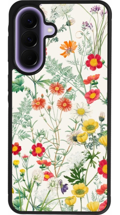 Samsung Galaxy A57 5G Case Hülle - Silikon schwarz Flora Botanical Wildlife