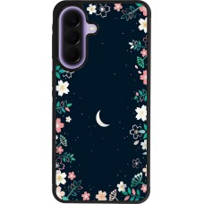 Samsung Galaxy A57 5G Case Hülle - Silikon schwarz Flowers space