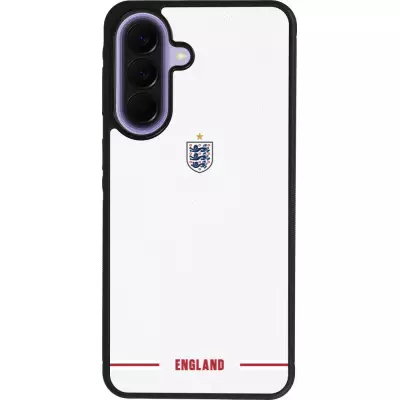 Samsung Galaxy A57 5G Case Hülle - Silikon schwarz England 2026 personalisierbares Fussballtrikot