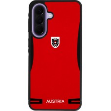 Coque Samsung Galaxy A57 5G - Silicone rigide noir Maillot de football Autriche 2026 personnalisable