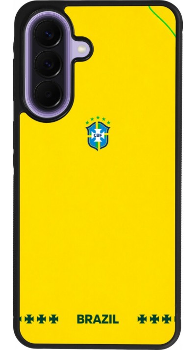 Samsung Galaxy A57 5G Case Hülle - Silikon schwarz Brasilien 2026 personalisierbares Fussballtrikot
