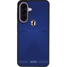 Coque Samsung Galaxy A57 5G - Silicone rigide noir Maillot de football Japon 2026 personnalisable