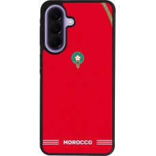 Samsung Galaxy A57 5G Case Hülle - Silikon schwarz Marokko 2026 personalisierbares Fussballtrikot