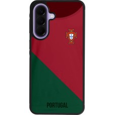 Samsung Galaxy A57 5G Case Hülle - Silikon schwarz Fussballtrikot Portugal2022