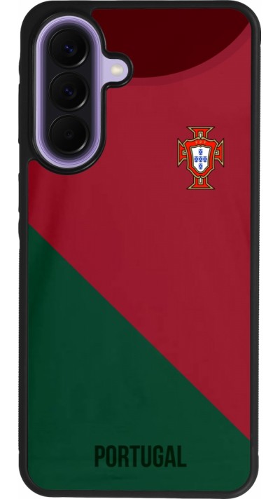 Samsung Galaxy A57 5G Case Hülle - Silikon schwarz Fussballtrikot Portugal2022