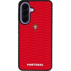 Samsung Galaxy A57 5G Case Hülle - Silikon schwarz Portugal 2026 personalisierbares Fussballtrikot