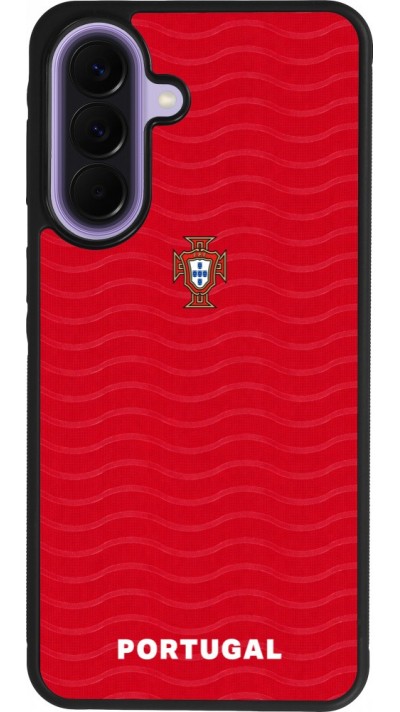 Samsung Galaxy A57 5G Case Hülle - Silikon schwarz Portugal 2026 personalisierbares Fussballtrikot